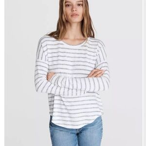 Rag & Bone Knit Stripe Long Sleeve Tee, size XS